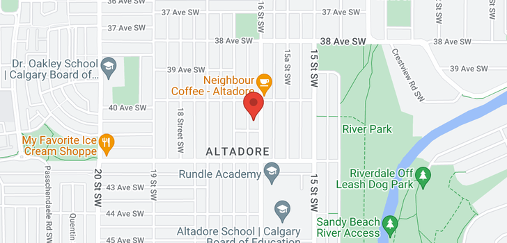 map of 4119 16 ST SW